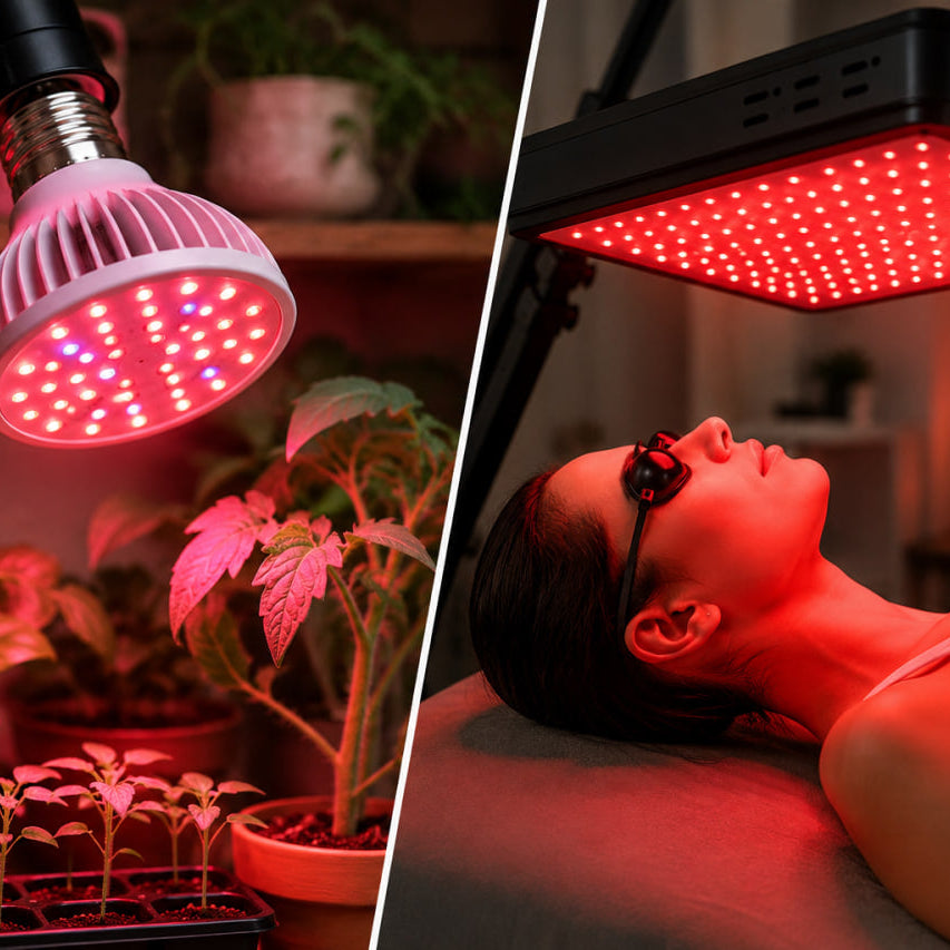 Red LED Grow Bulb for Plants Is It the Same as Red Light Therapy?