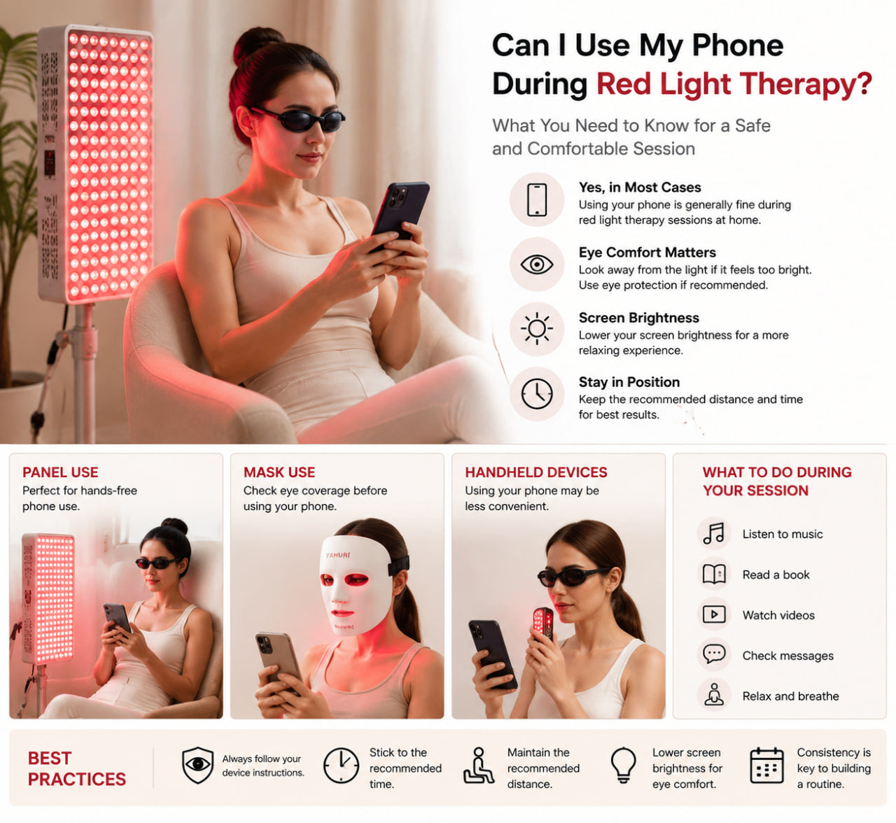 Can I Use My Phone During Red Light Therapy? Quick Facts
