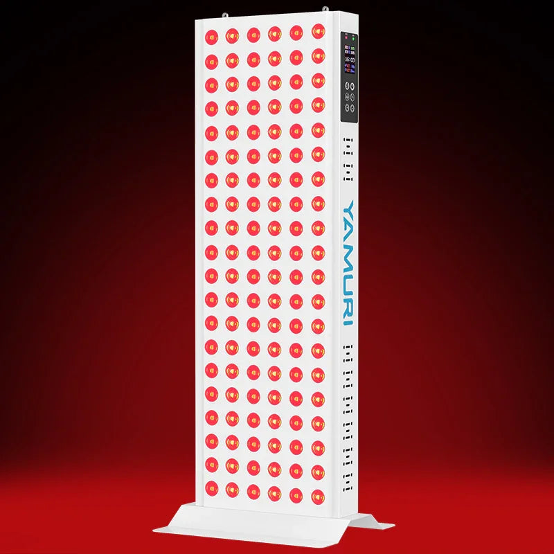 Yamuri red light therapy panel with adjustable settings for muscle recovery and skin health