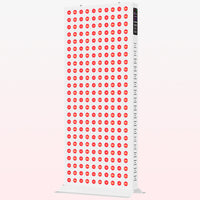 LED red light therapy panel with adjustable settings for skin and muscle health
