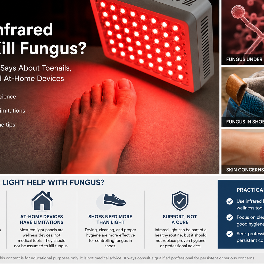 Does Infrared Light Kill Fungus(Toenails, Shoes, Skin?)
