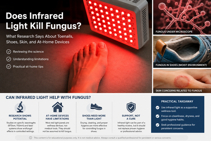 Does Infrared Light Kill Fungus(Toenails, Shoes, Skin?)