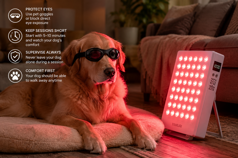 Is Red Light Therapy Safe for Dogs’ Eyes? Plus Safe Usage Time