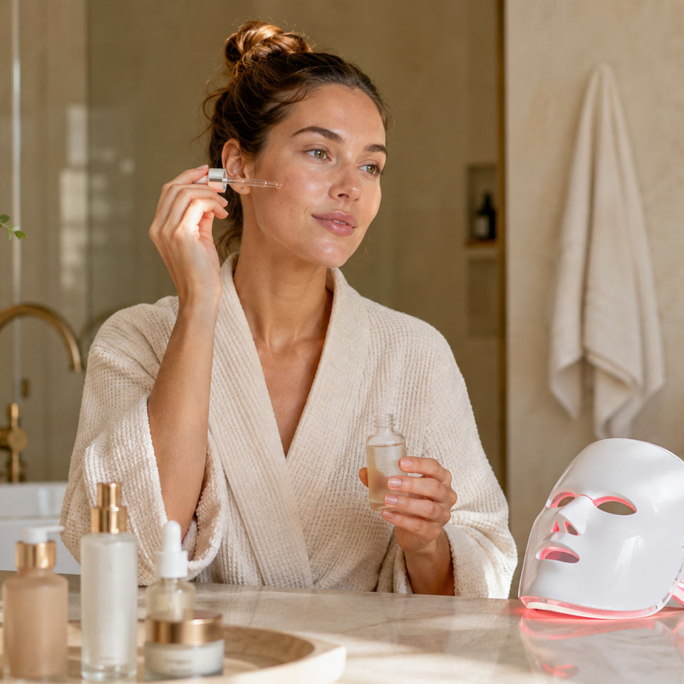 Best Serum to Use with Red Light Therapy: Before or After