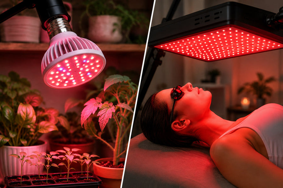 Red LED Grow Bulb for Plants Is It the Same as Red Light Therapy?