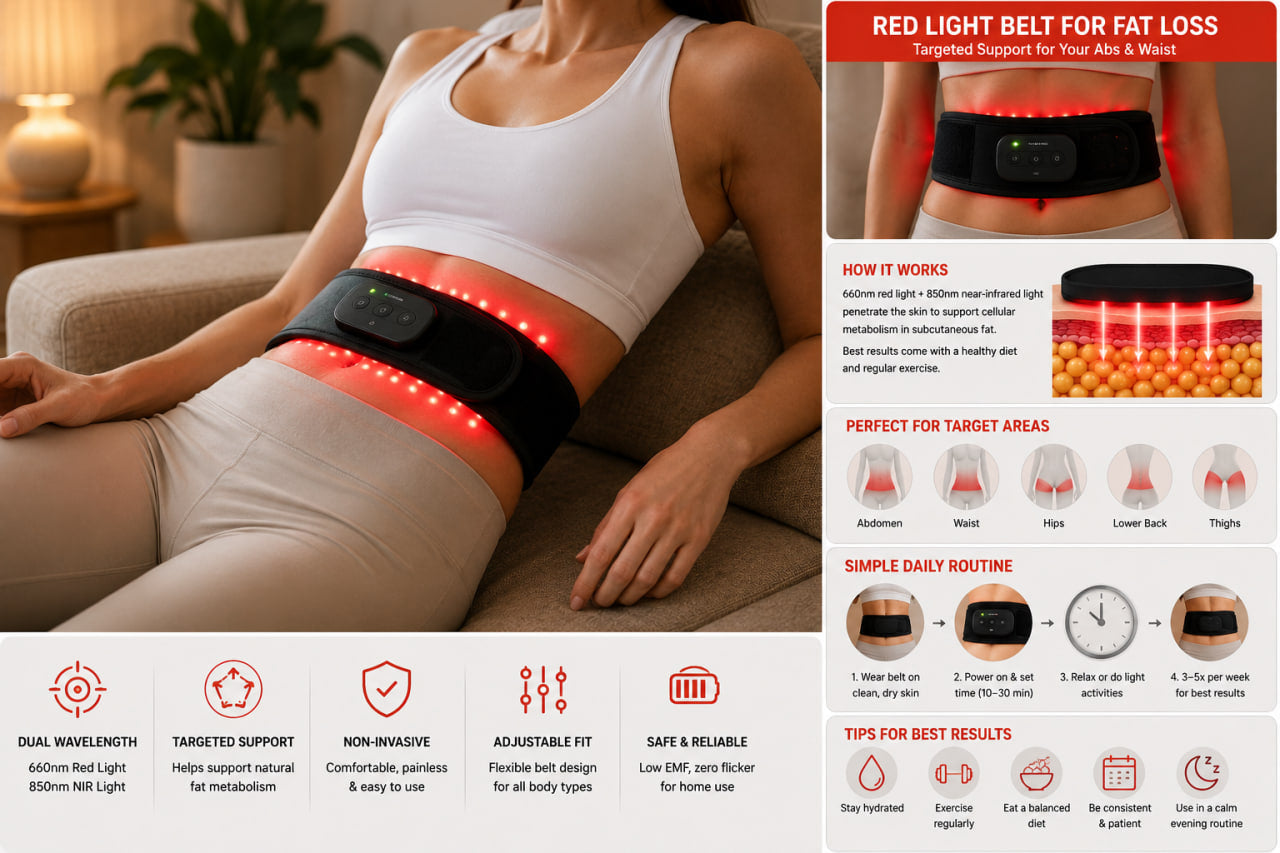Red Light Belt for Fat Loss: Ultimate Usage Routine, Safety & Buying Tips