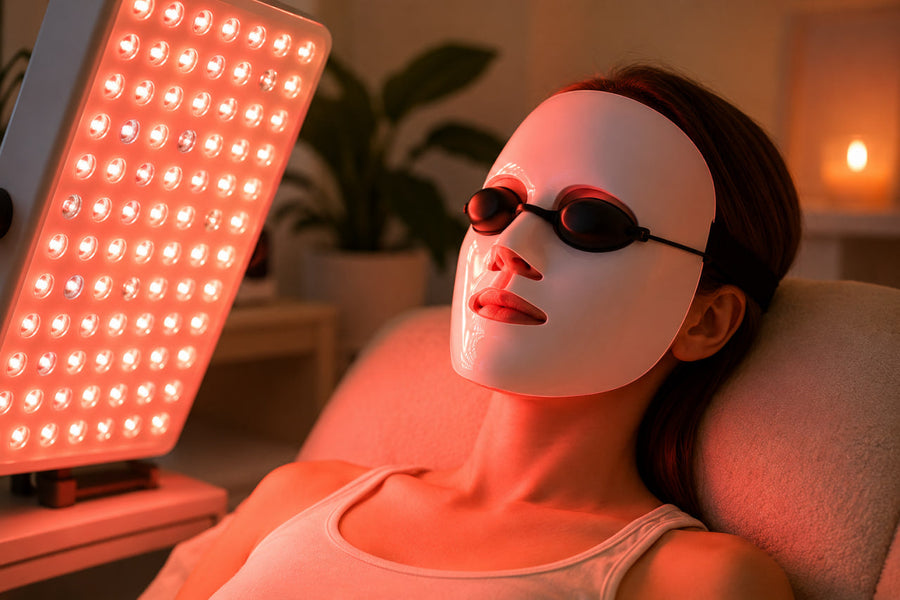 Red Light Therapy Eye Protection :Goggles, Eyes Closed, 10 or 20 Min?