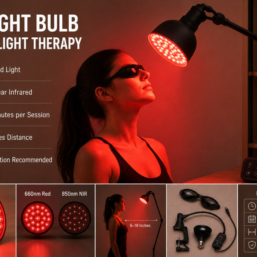 Red Light Bulb for Red Light Therapy：7 Checks, 660nm or 850nm?