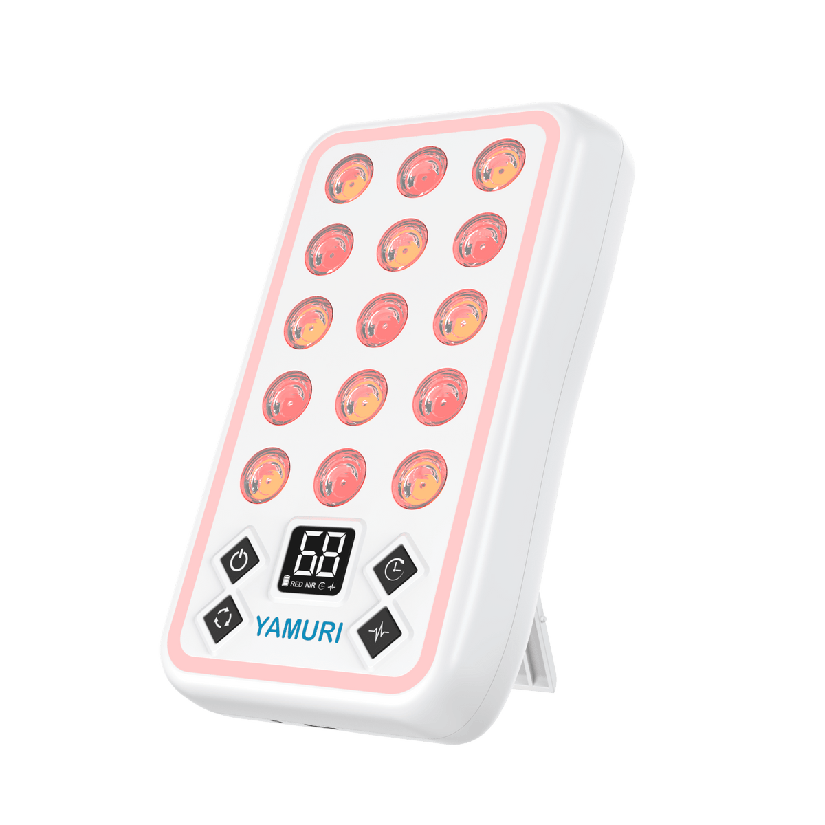 YA20-2W7 portable targeted red and near-infrared light therapy panel with 15 LEDs