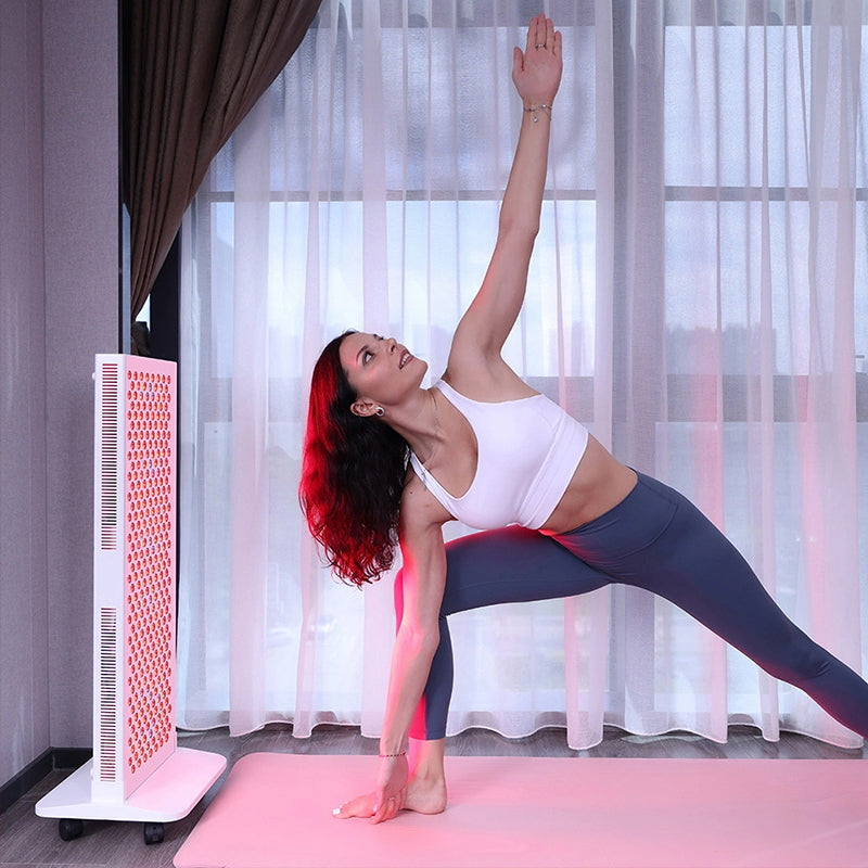 Full view of YaMuri red light therapy panel for home recovery routine