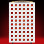 Red light therapy panel with glowing LEDs for at-home muscle recovery and skin health